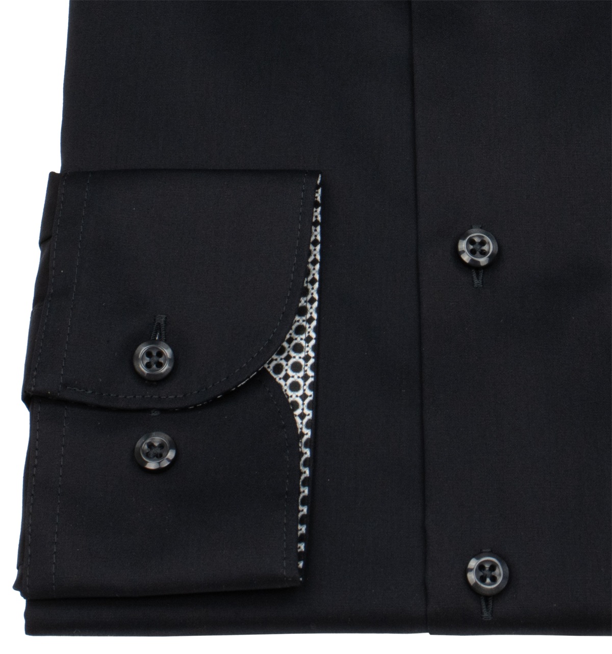 OLYMP Hemd - Modern Fit - Patch - schwarz - extra langer 69cm Arm