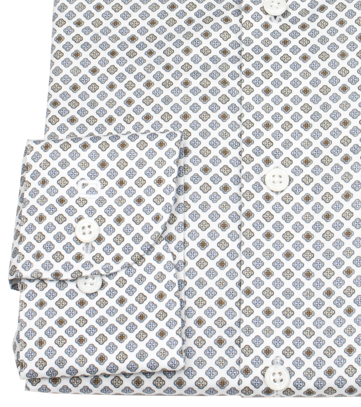 OLYMP Hemd - Modern Fit - Struktur - Print - mehrfarbig