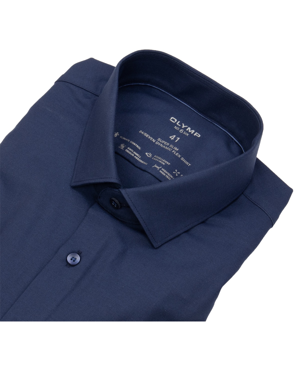 OLYMP Hemd - No. 6 Super Slim - 24/7 Climate Control Shirt - dunkelblau - ohne OVP