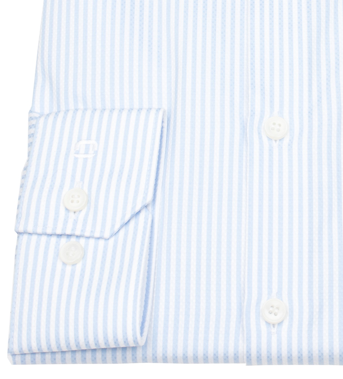 OLYMP Hemd - No. 6 Super Slim - Streifen - hellblau / weiß