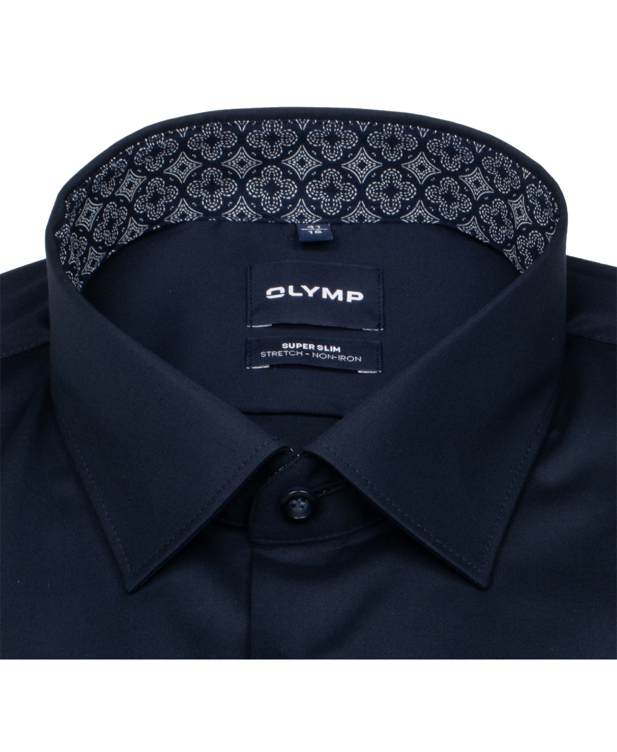 OLYMP Hemd - No. Six Super Slim - Patch - dunkelblau