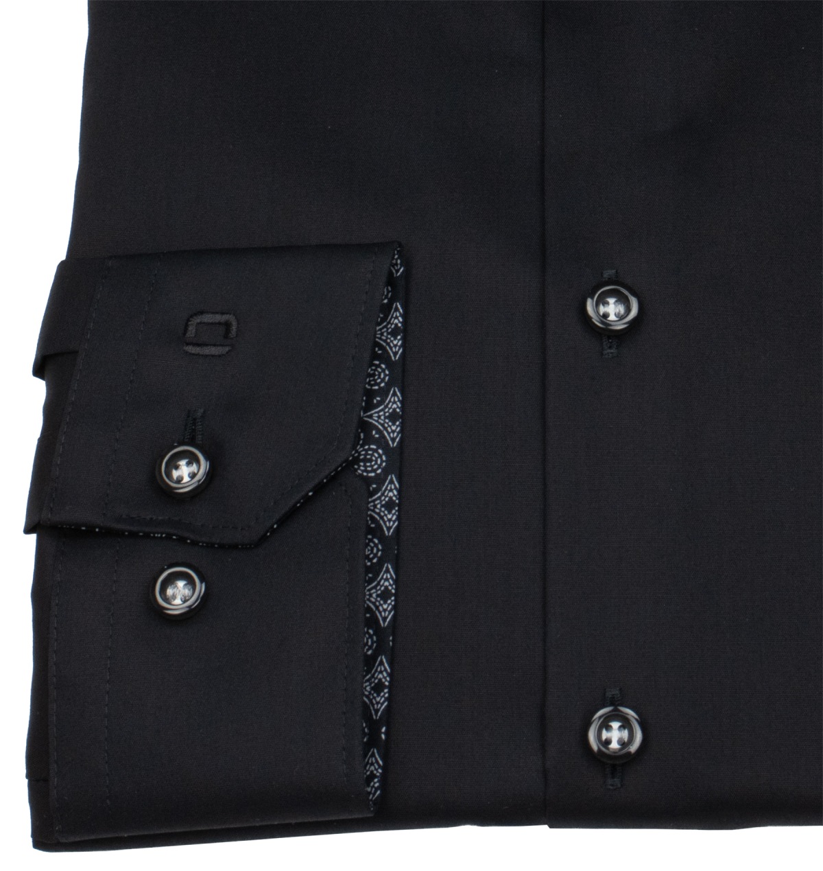 OLYMP Hemd - No. Six Super Slim - Patch - schwarz