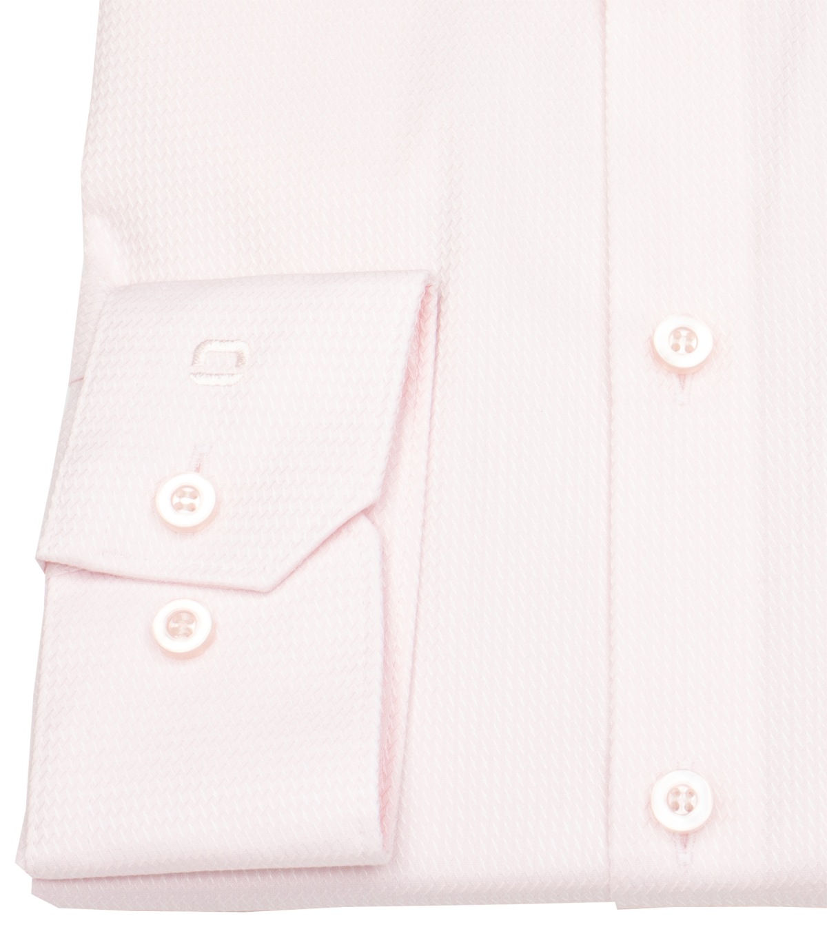 OLYMP Hemd - No. Six Super Slim - Struktur - rosé - extra langer 69cm Arm