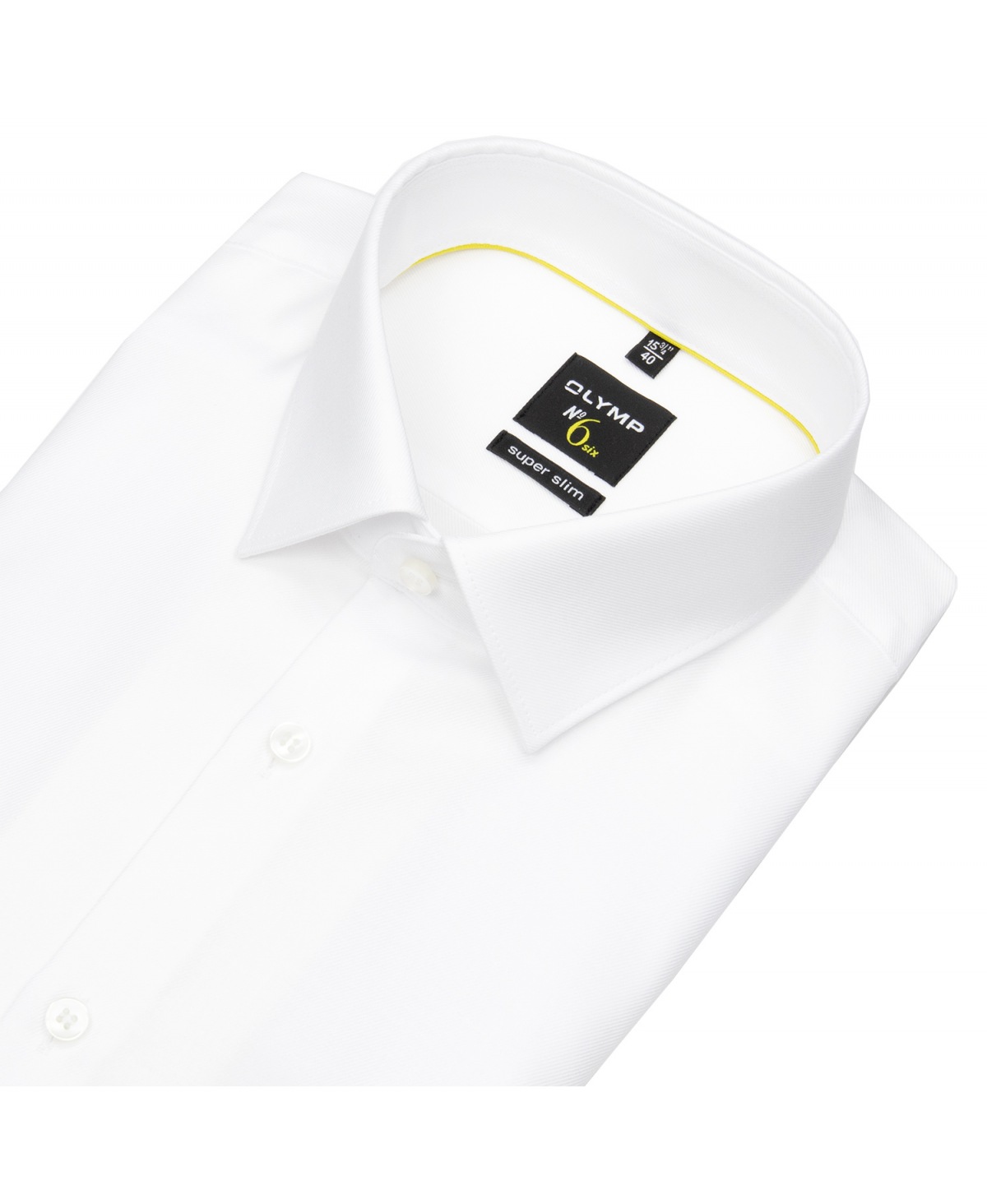 OLYMP Hemd - No. Six Super Slim - Twill - extra blickdicht - weiß