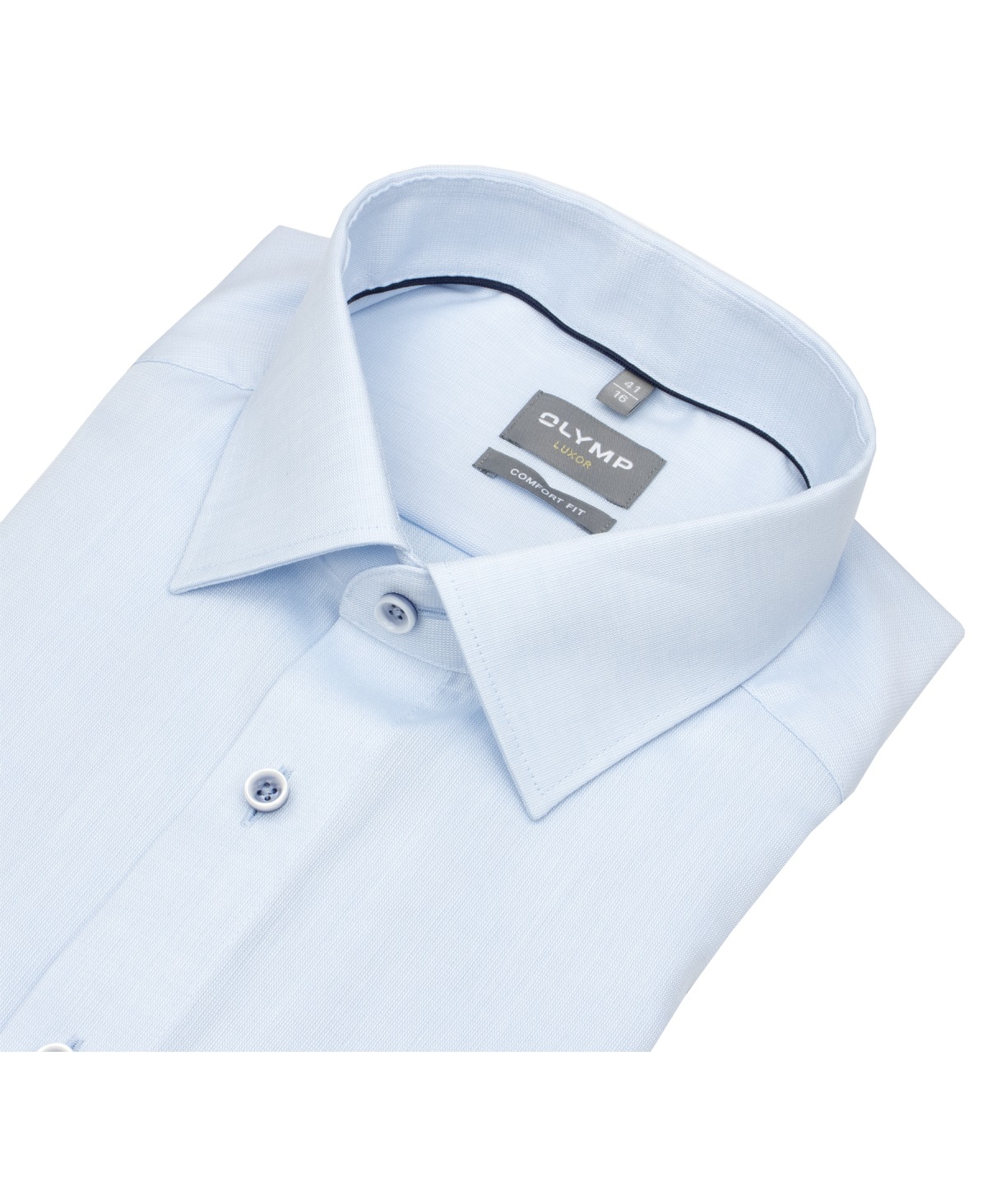 OLYMP Kurzarmhemd - Comfort Fit - Kentkragen - AirCon - hellblau