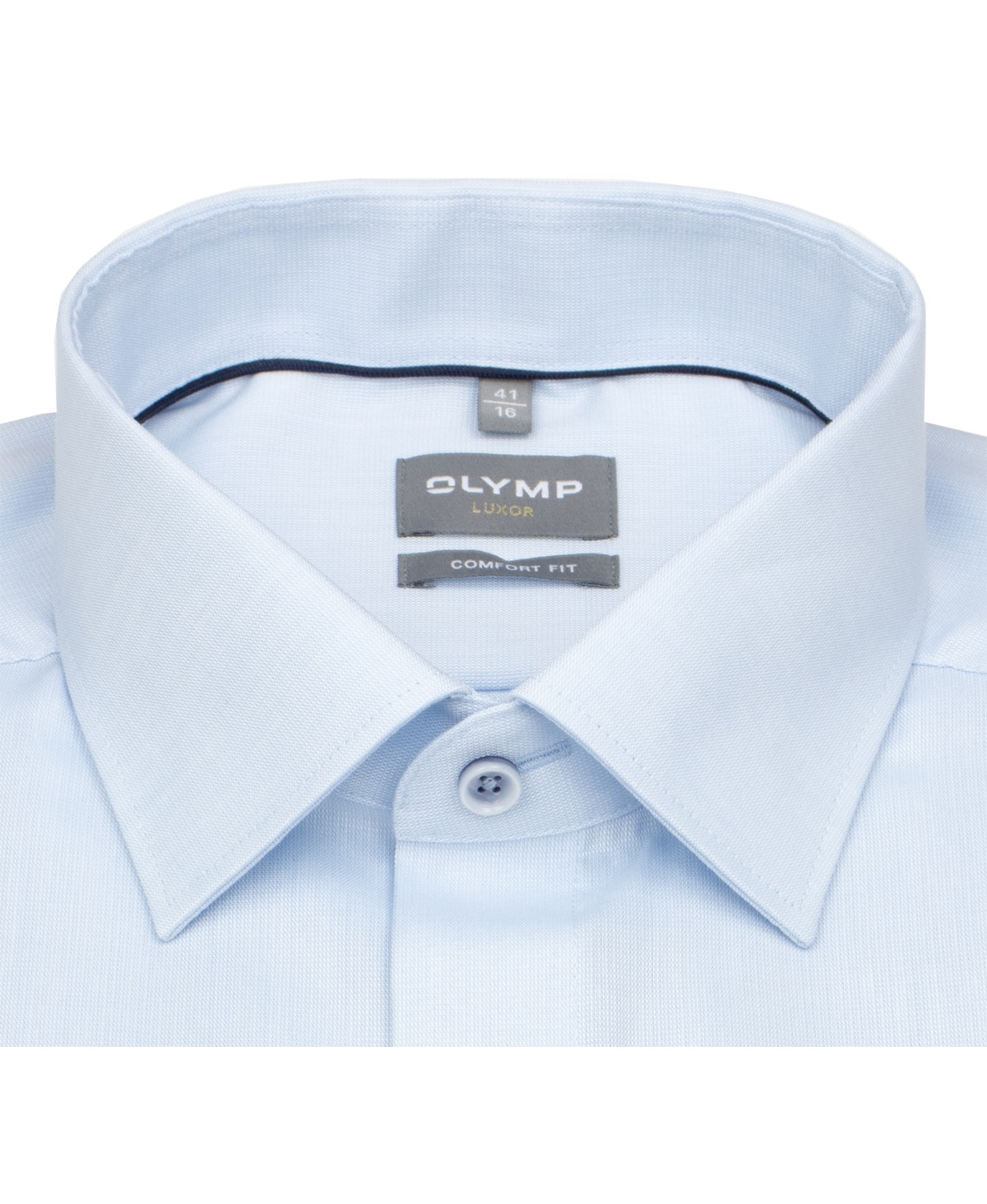 OLYMP Kurzarmhemd - Comfort Fit - Kentkragen - AirCon - hellblau