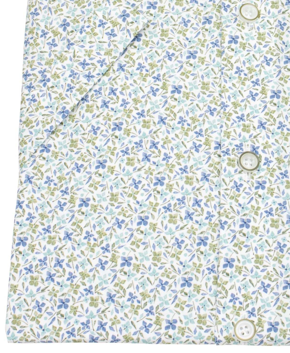 OLYMP Kurzarmhemd - Level 5 Body Fit - Print - Floral - grün / blau - ohne OVP