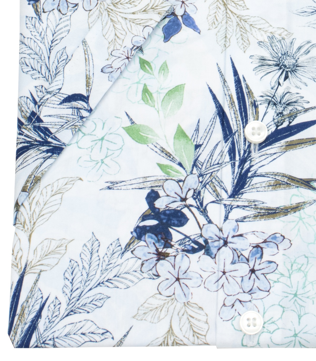 OLYMP Kurzarmhemd - Level 5 Body Fit - Print - Floral - mehrfarbig - ohne OVP