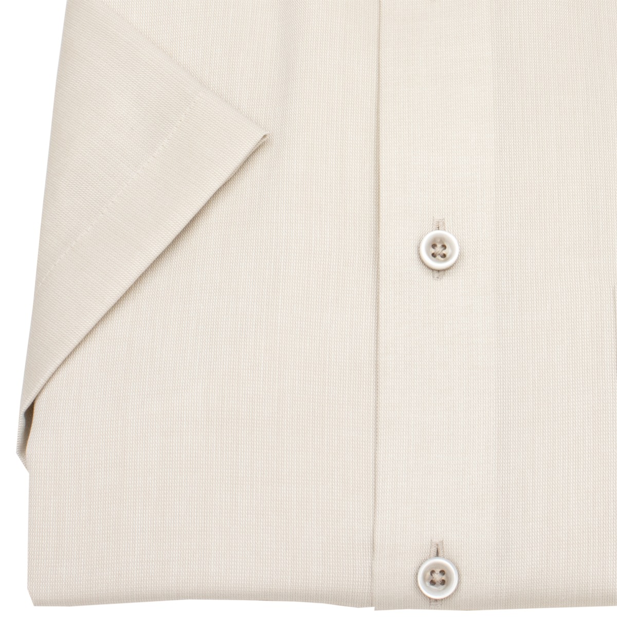 OLYMP Kurzarmhemd - Modern Fit - Kentkragen - AirCon - beige