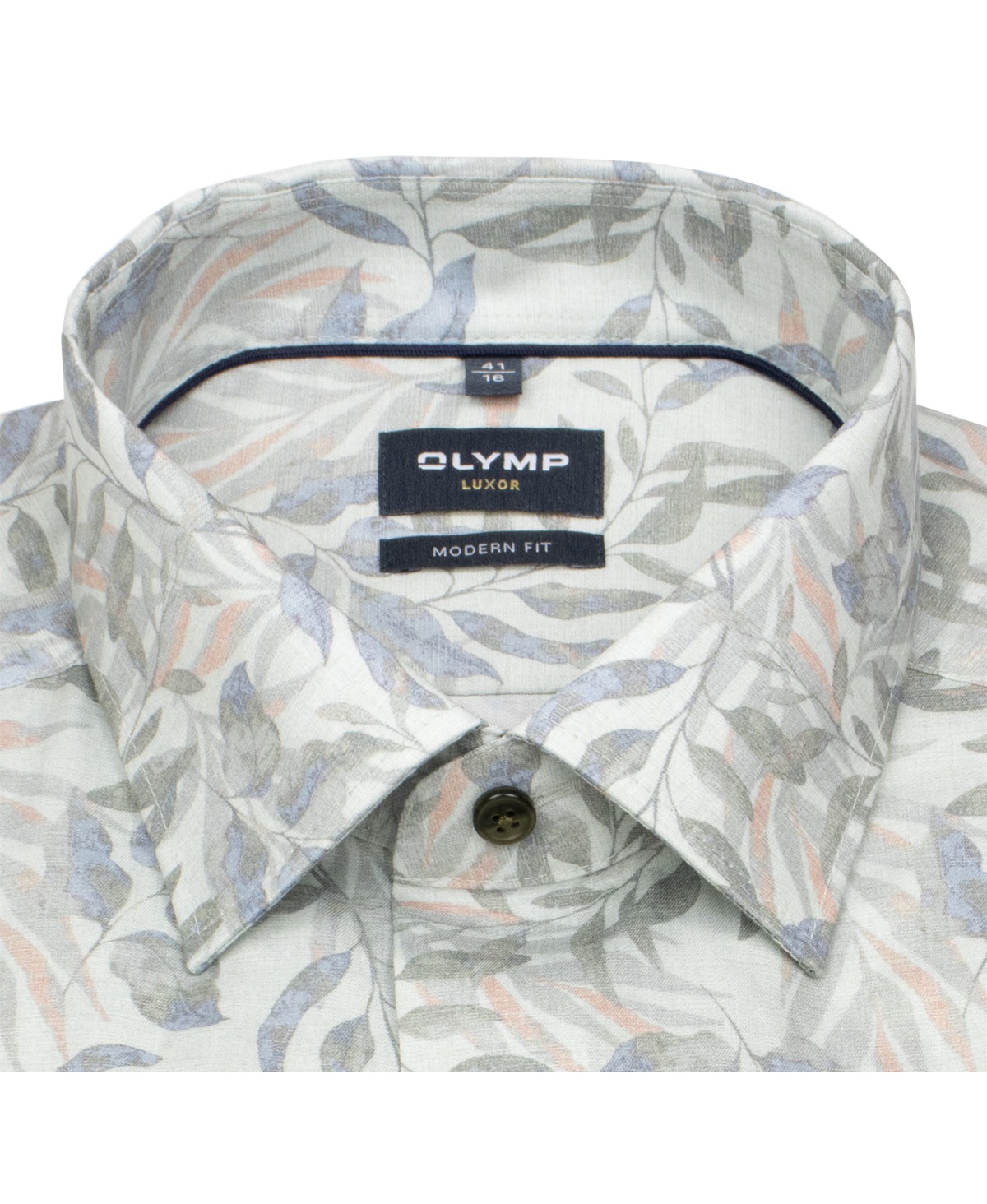 OLYMP Kurzarmhemd - Modern Fit - New Kent - floraler Print - mehrfarbig