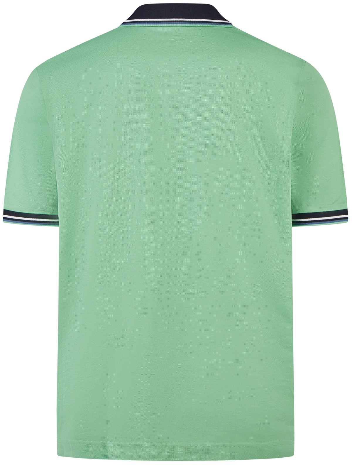 OLYMP Poloshirt - Regular Fit - Piqué - Kontrastkragen - hellgrün