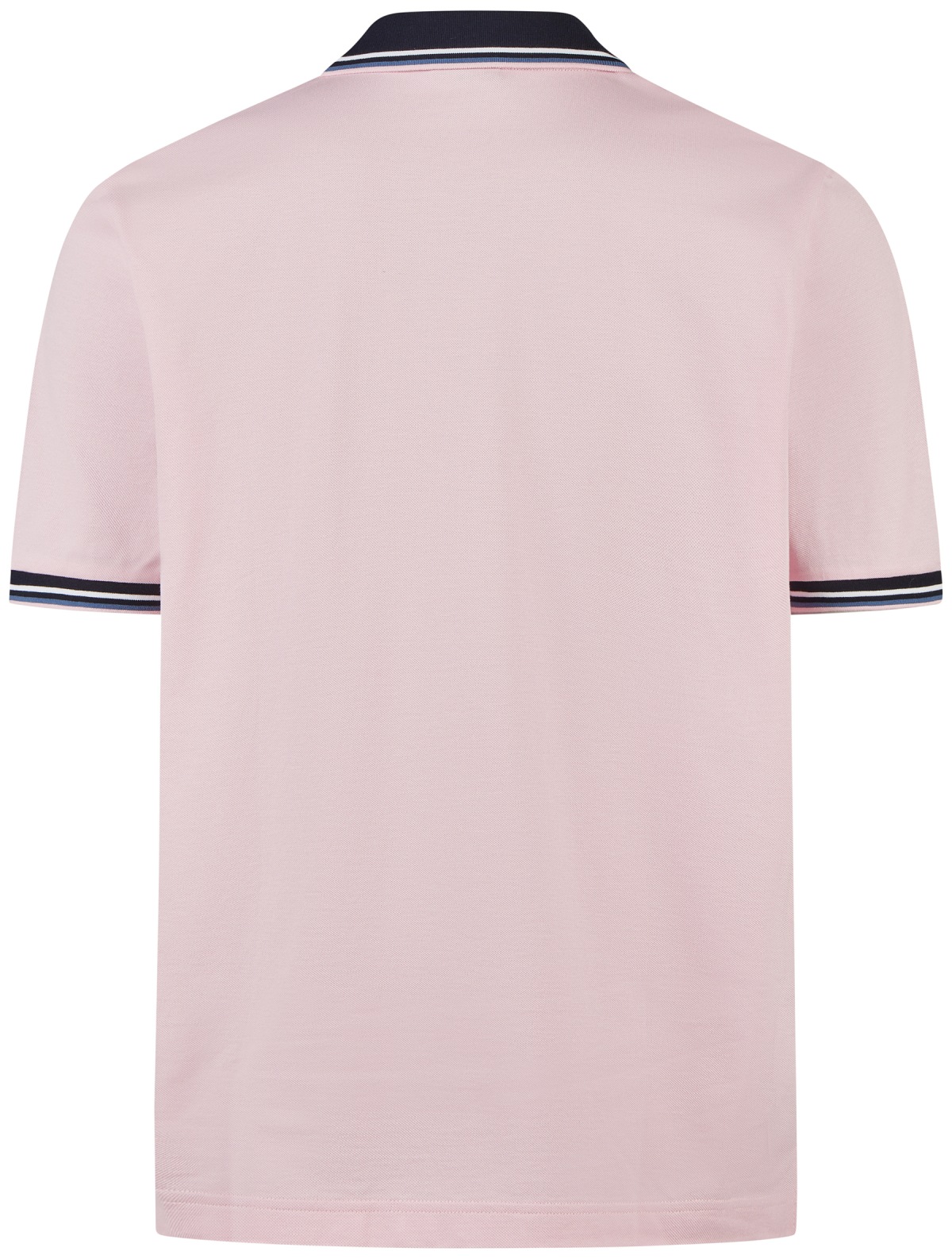 OLYMP Poloshirt - Regular Fit - Piqué - Kontrastkragen - rosé