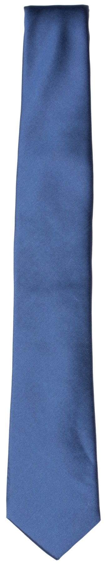 OLYMP Cravate en soie - Super Slim - bleue