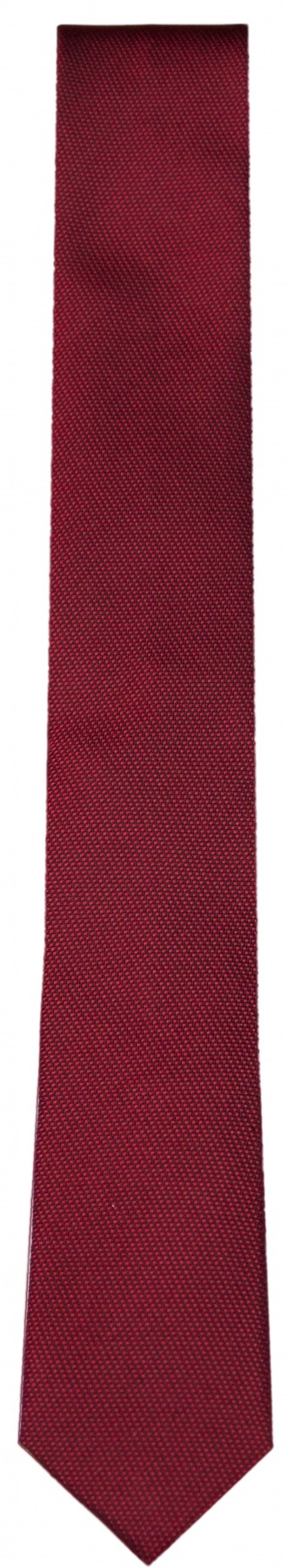 OLYMP Seidenkrawatte - Super Slim - rot / schwarz