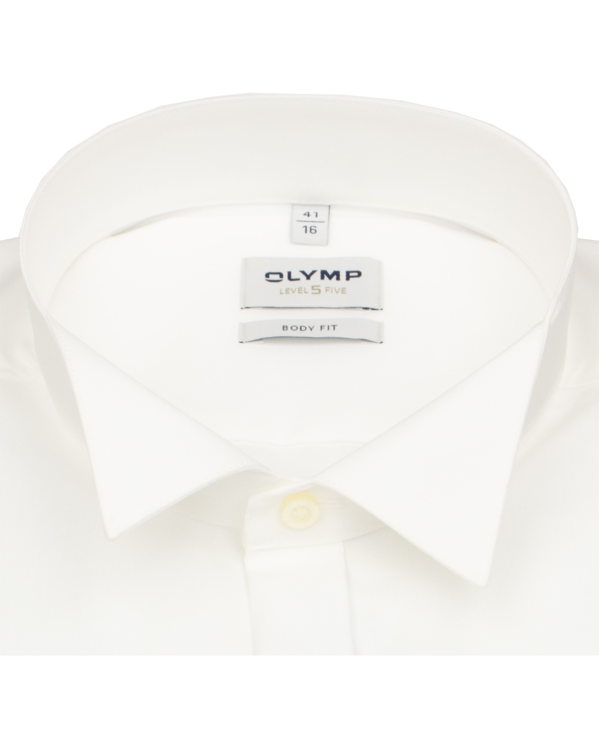 OLYMP Smokinghemd - Level 5 Body Fit - Kläppchenkragen - UMA - helles beige - ohne OVP