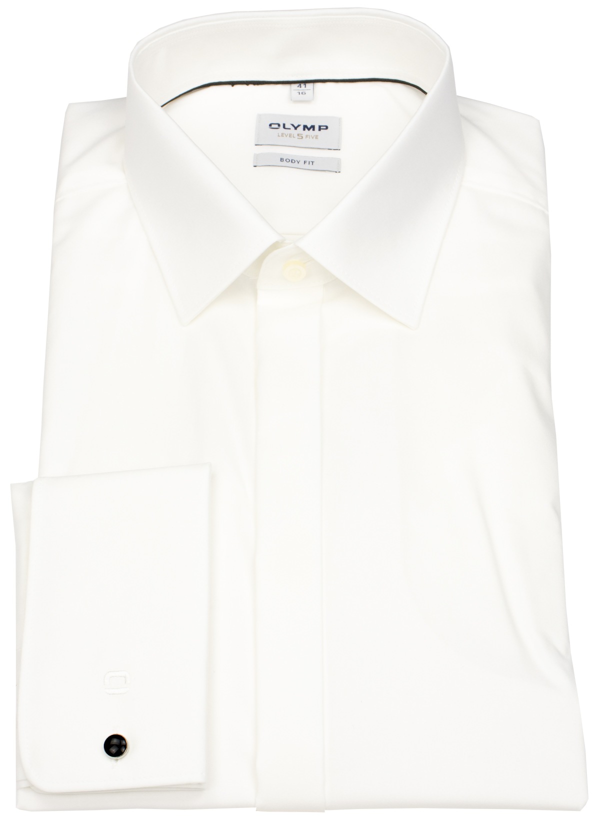 OLYMP Smokinghemd - Level Five Body Fit - UMA - hellbeige - 70cm Arm