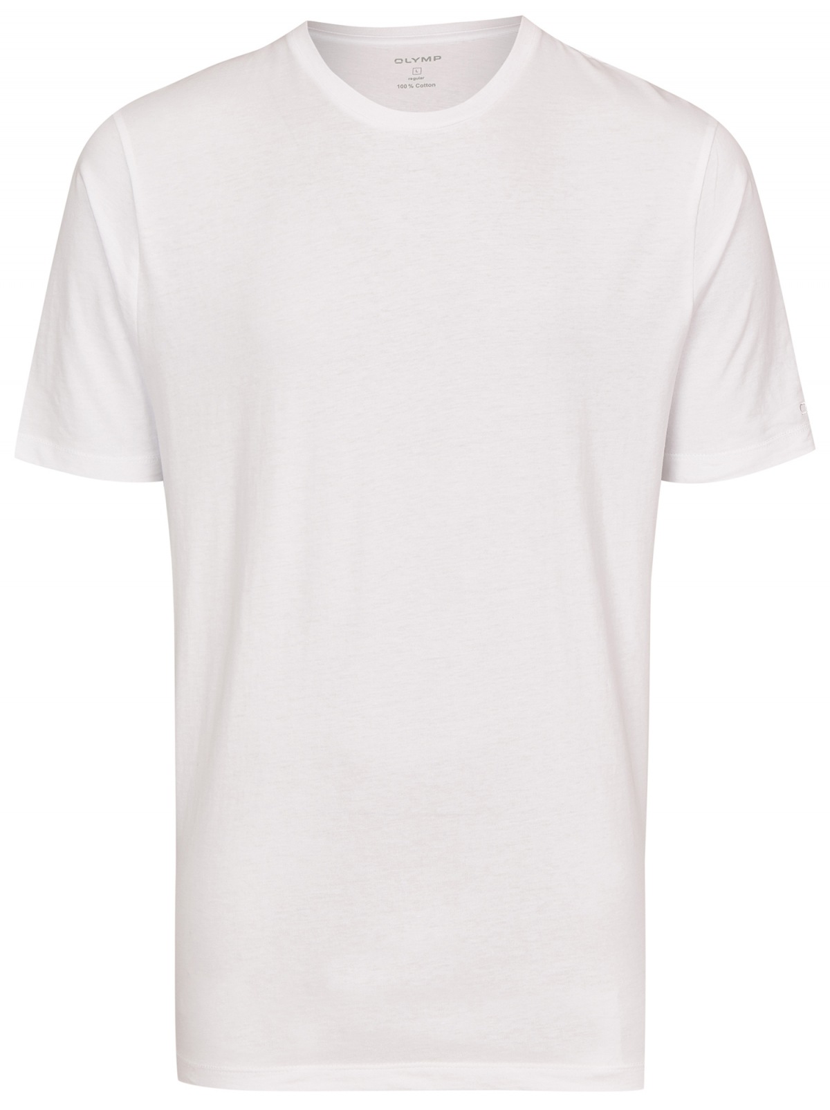 OLYMP T-Shirt Doppelpack - Modern Fit - Rundhals - weiß