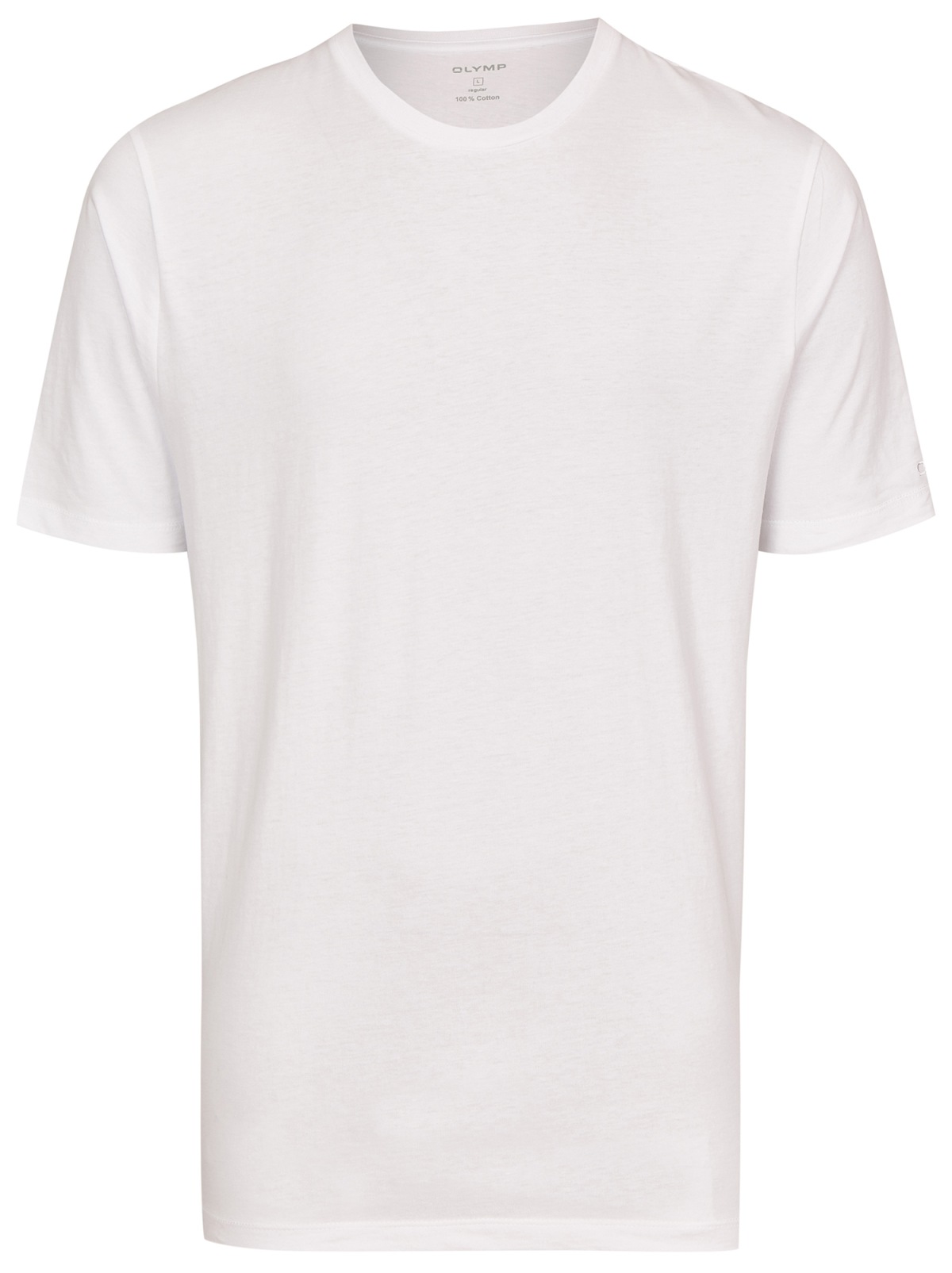 OLYMP T-Shirt Doppelpack - Modern Fit - Rundhals - weiß - ohne OVP