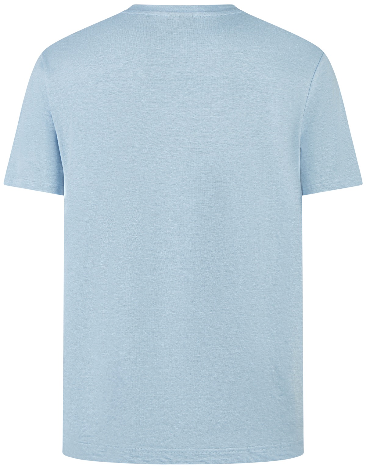 OLYMP T-Shirt - Regular Fit - Rundhals-Ausschnitt - Leinen - hellblau