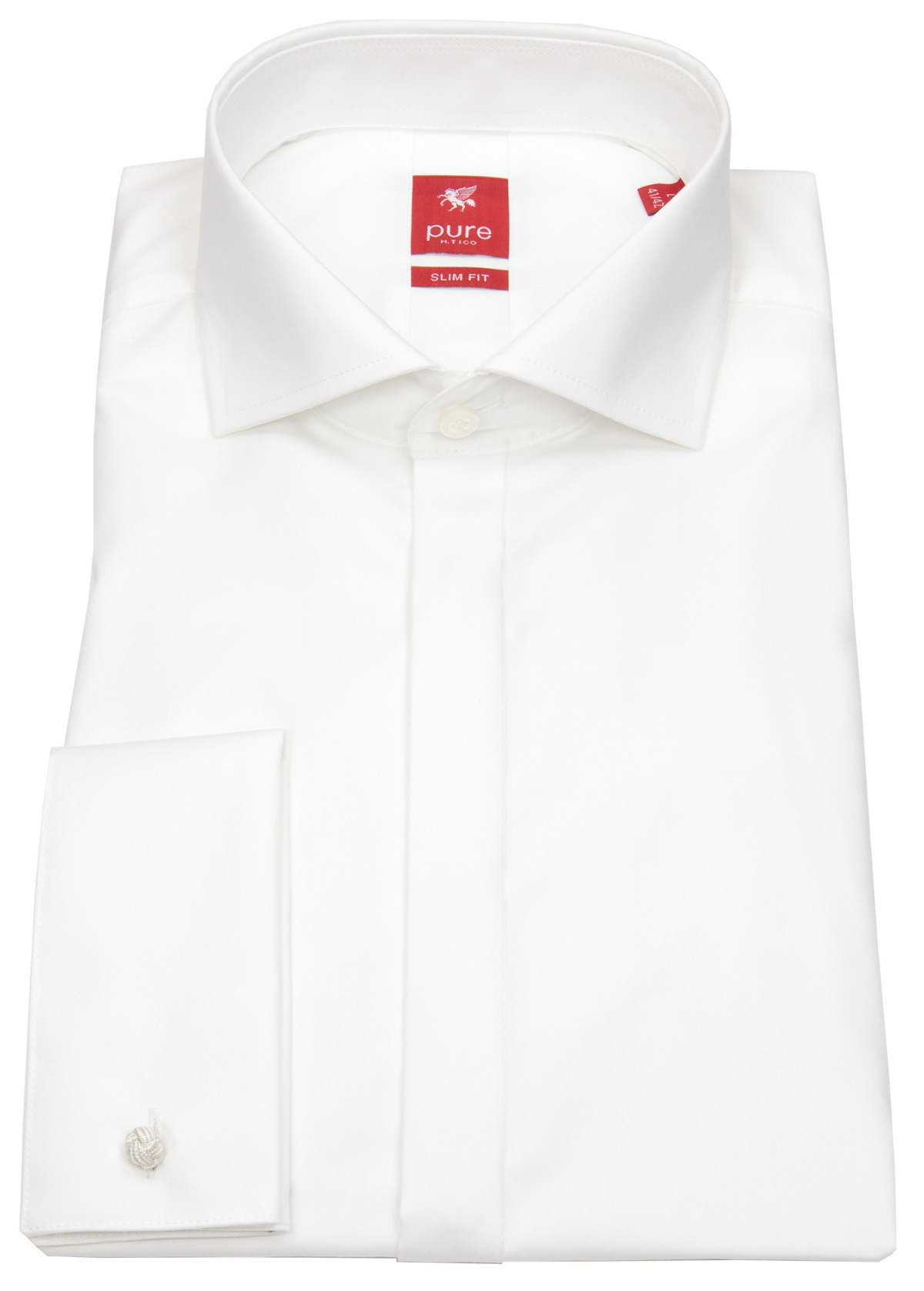 Pure Galahemd - Slim Fit - Haifischkragen - Umschlagmanschette - weiß