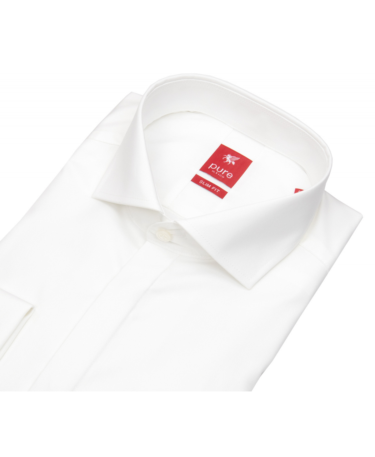 Pure Galahemd - Slim Fit - Haifischkragen - Umschlagmanschette - weiß