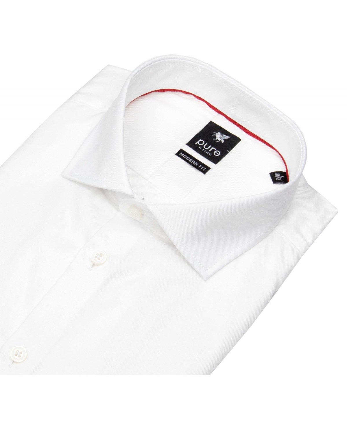 Pure Hemd - Modern Fit - Haifischkragen - weiß