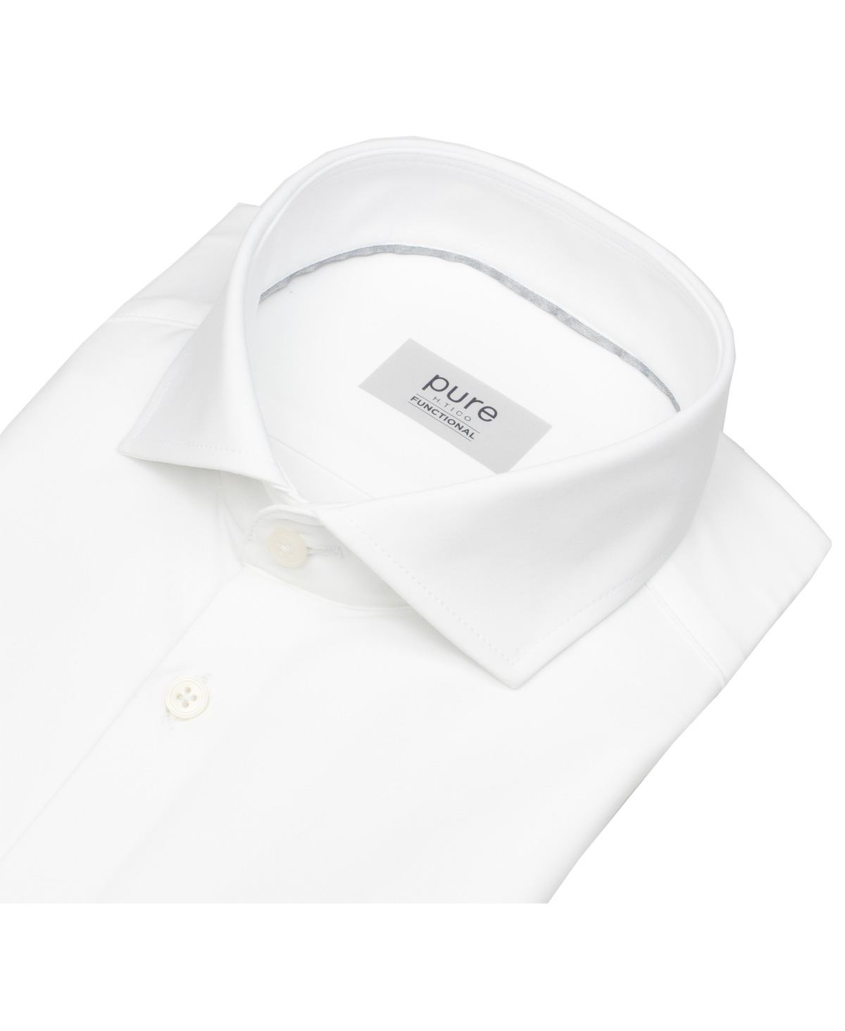 Pure Hemd - Slim Fit - Functional Shirt - Haifischkragen - weiß - extra langer 70cm Arm