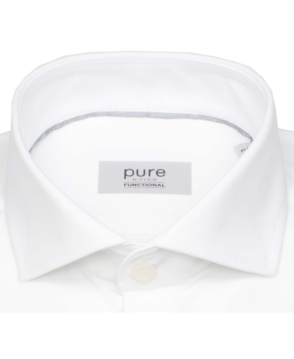 Pure Hemd - Slim Fit - Functional Shirt - Haifischkragen - weiß - extra langer 70cm Arm