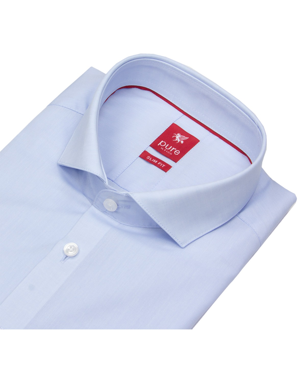 Pure Hemd - Slim Fit - Haifischkragen - hellblau - ohne OVP
