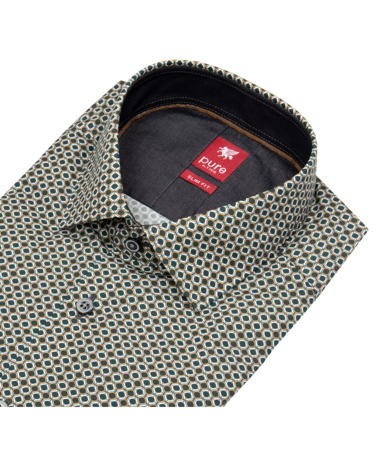 Pure Hemd - Slim Fit - Kentkragen  - Print - mehrfarbig - ohne OVP