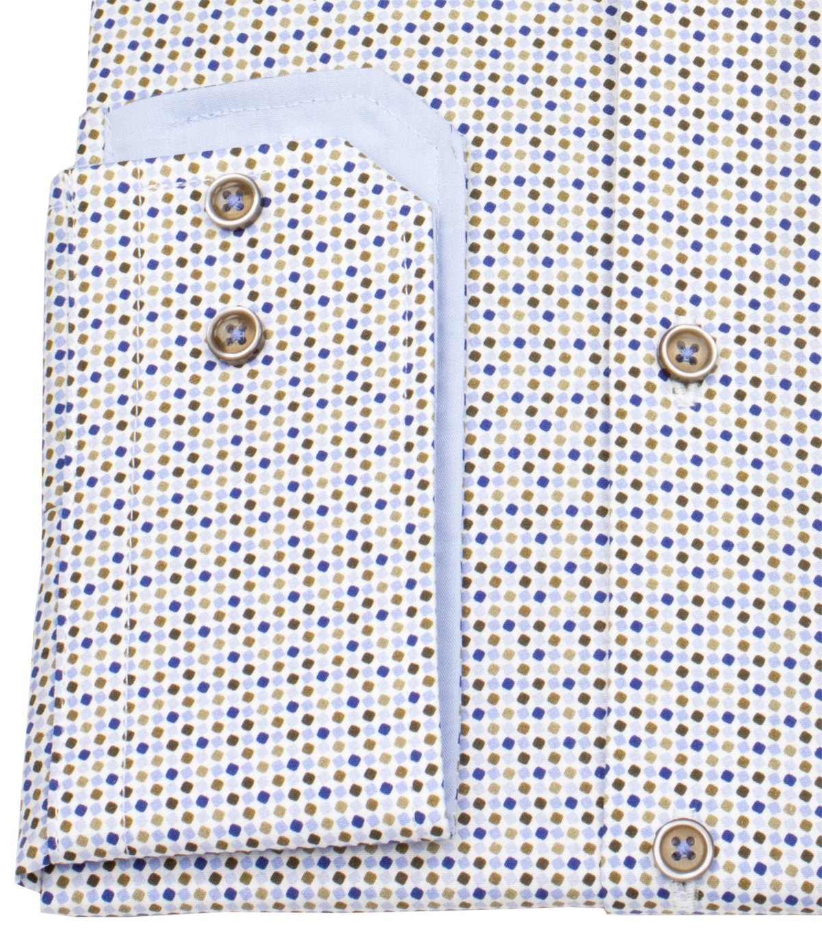 Pure Hemd - Slim Fit - Kentkragen - Punkte - mehrfarbig