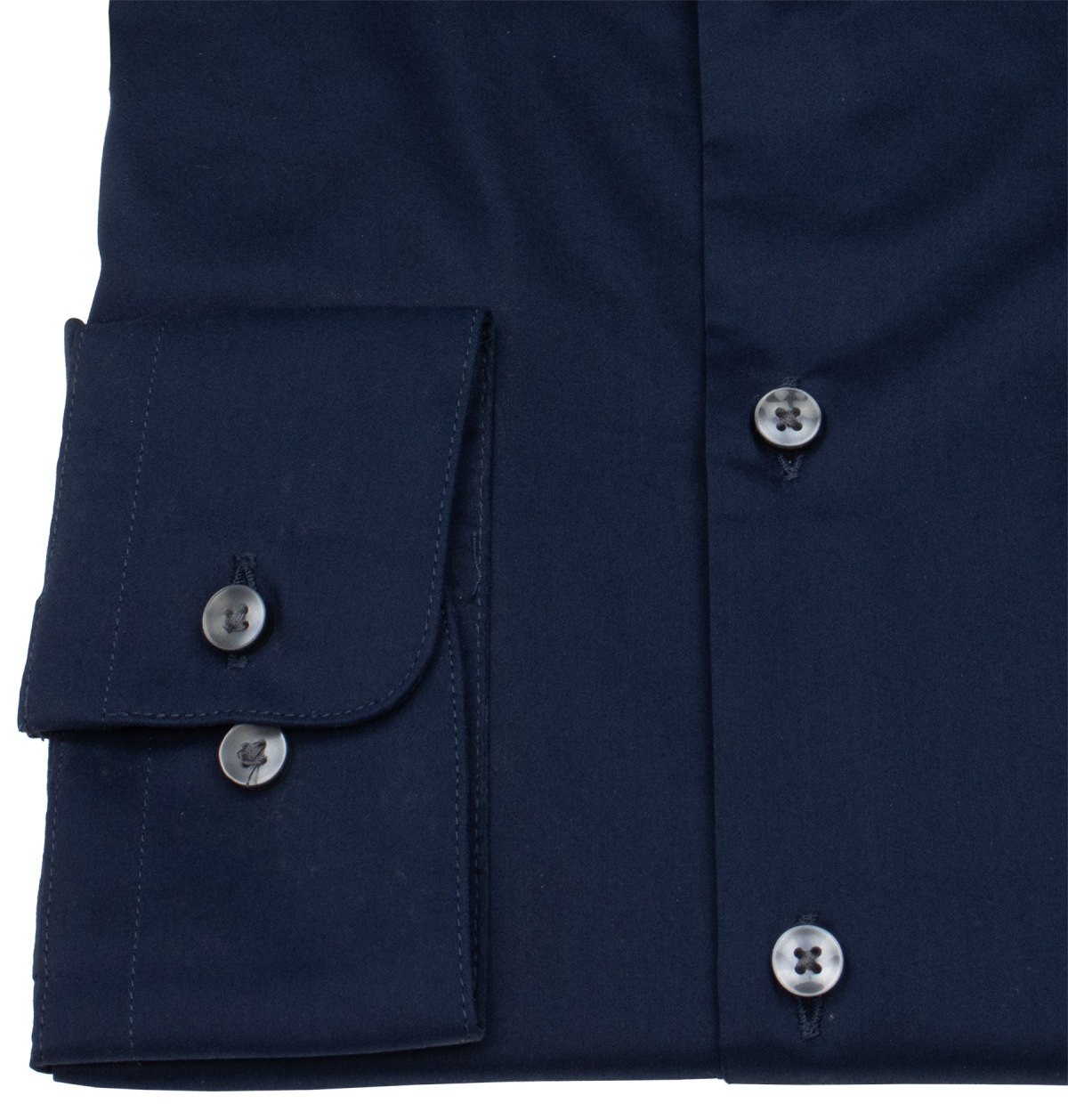 Pure Hemd - Slim Fit Stretch - Haifischkragen - dunkelblau