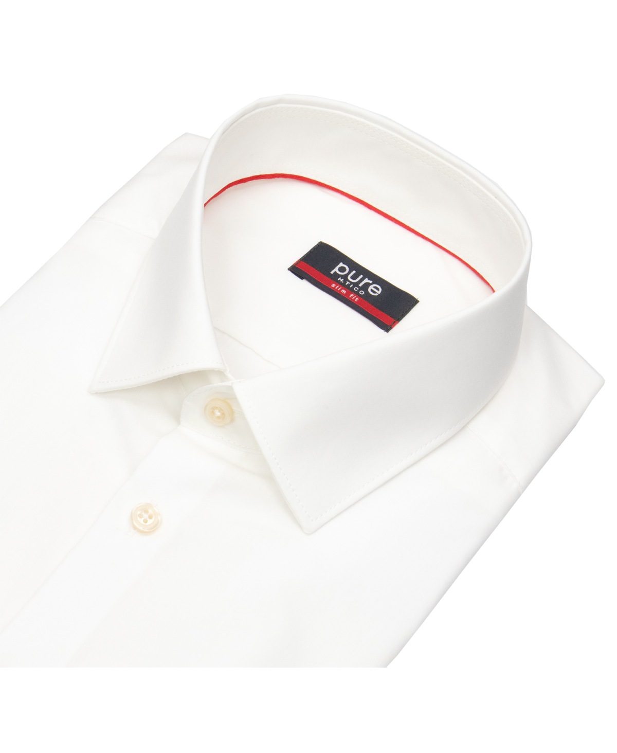 Pure Hemd - Slim Fit Stretch - Kentkragen - helles beige