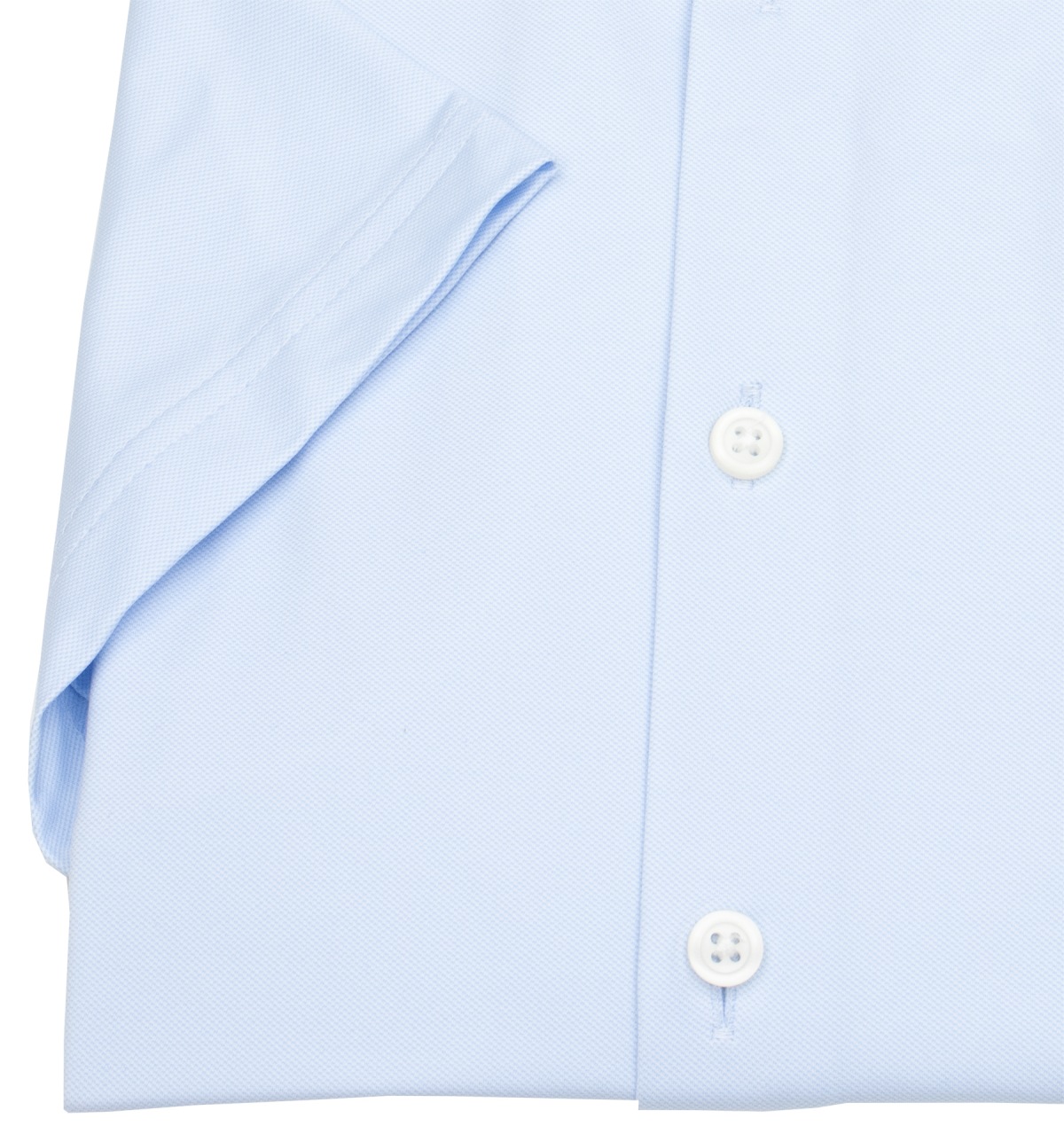 Pure Kurzarmhemd - Slim Fit - Functional Shirt - Haifischkragen - hellblau