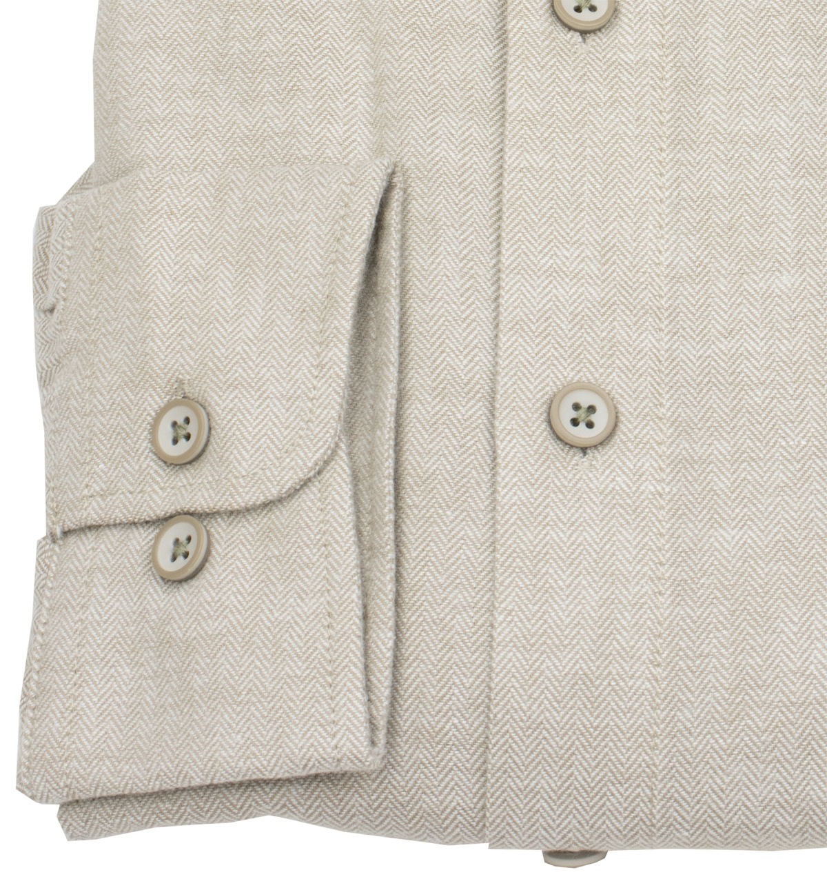 Redmond Flanellhemd - Casual Fit - beige