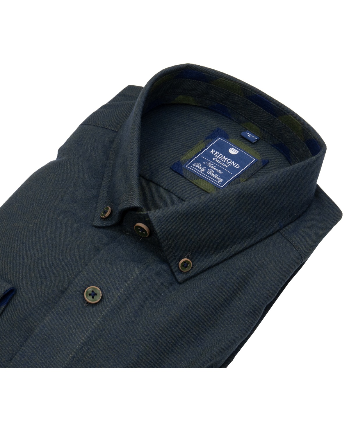 Redmond Flanellhemd - Comfort Fit - Button Down - grün - ohne OVP