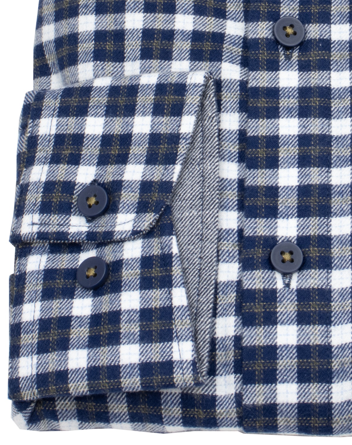 Redmond Flanellhemd - Comfort Fit - Button Down - kariert - blau / weiß - ohne OVP