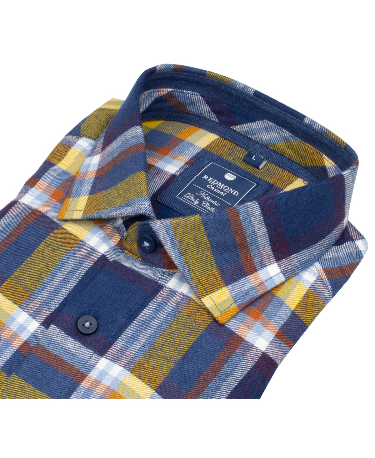 Redmond Flanellhemd - Comfort Fit - kariert - mehrfarbig