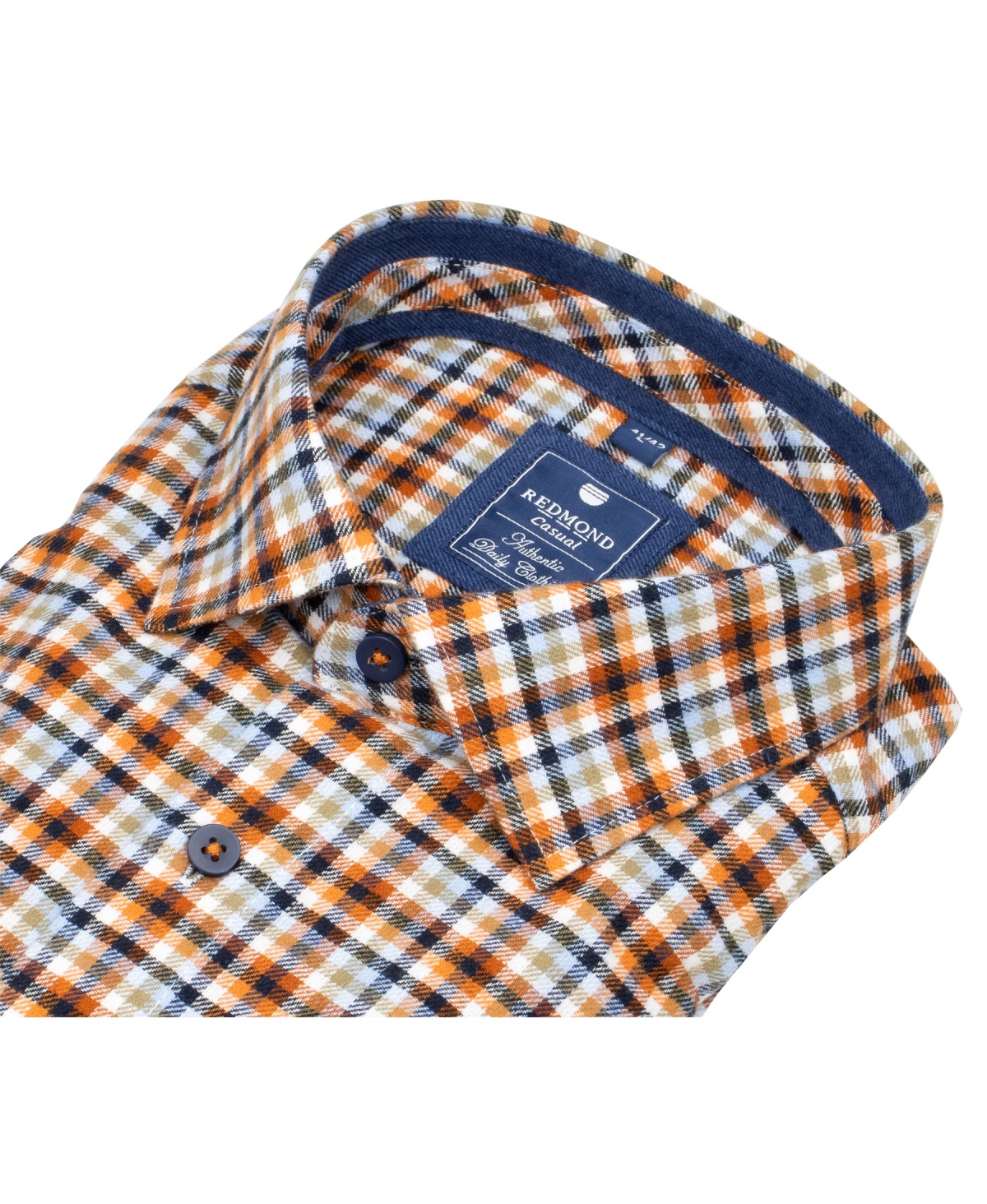 Redmond Flanellhemd - Comfort Fit - kariert - mehrfarbig - ohne OVP