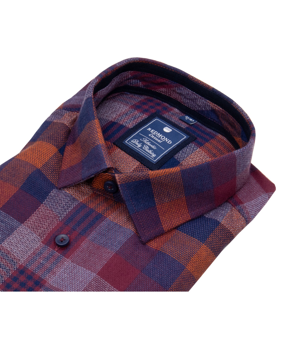 Redmond Flanellhemd - Comfort Fit - kariert - rot / blau - ohne OVP