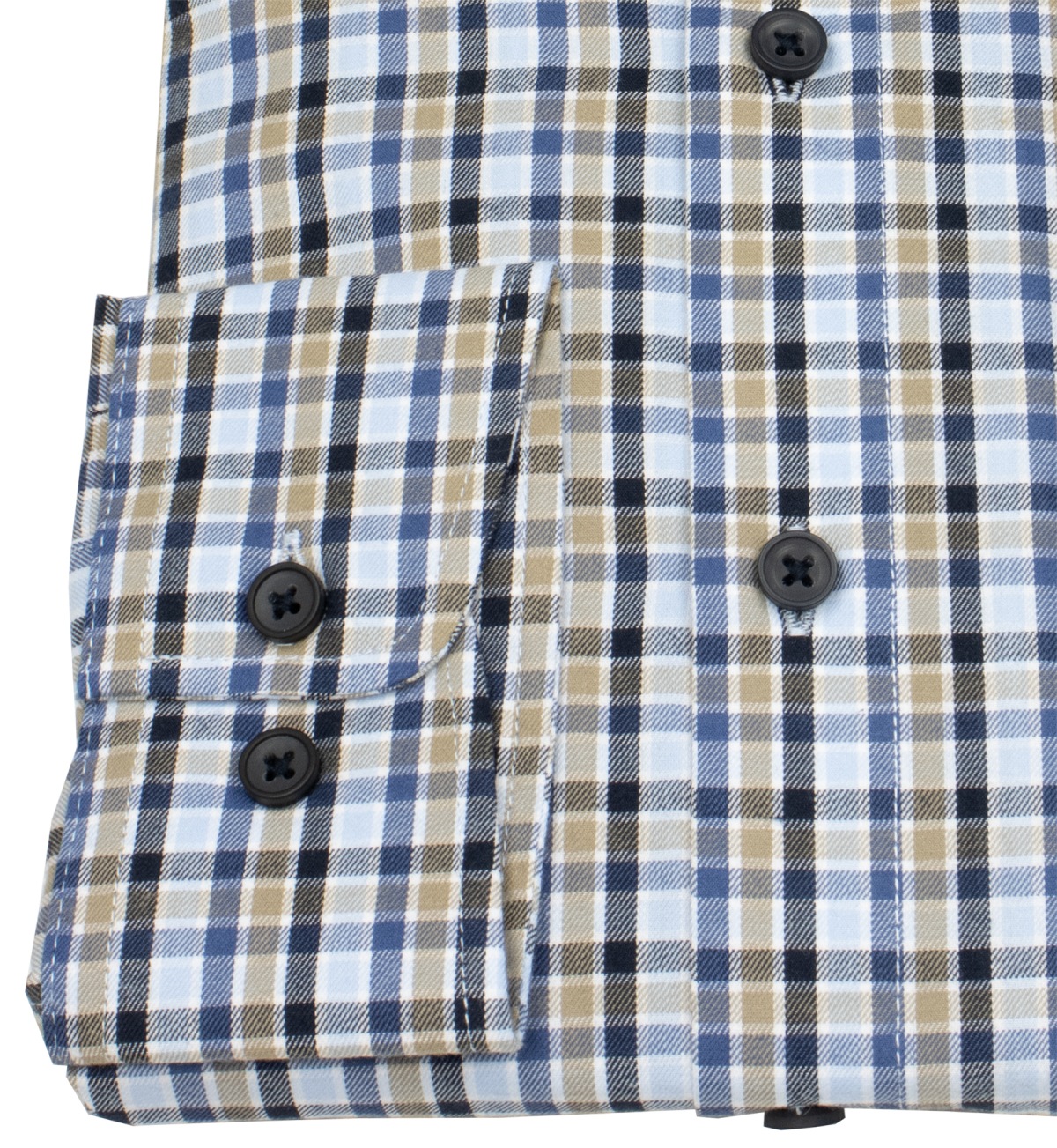 Redmond Hemd - Casual Fit - Button Down Kragen - kariert - blau