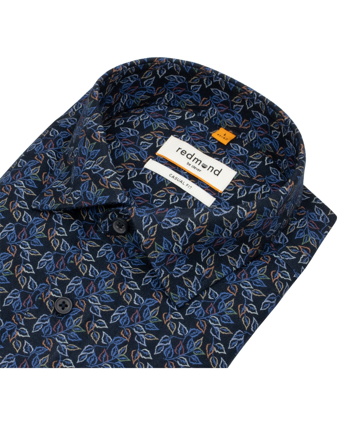 Redmond Hemd - Casual Fit - Kentkragen - Print - mehrfarbig