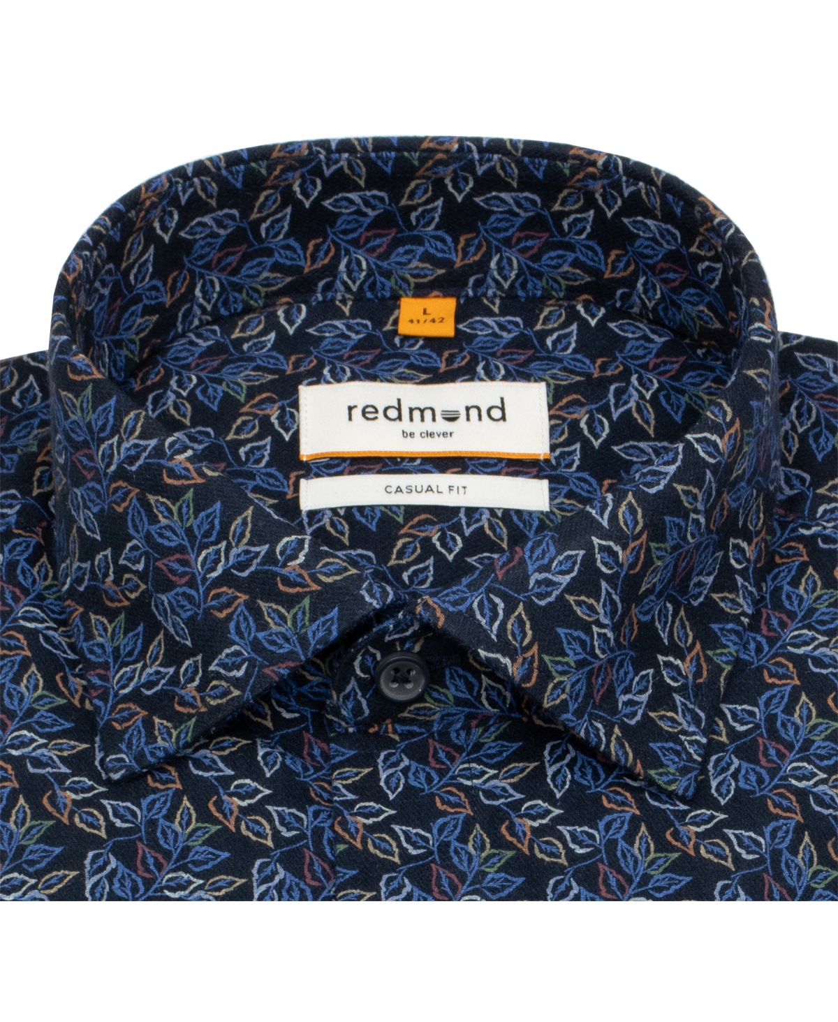 Redmond Hemd - Casual Fit - Kentkragen - Print - mehrfarbig