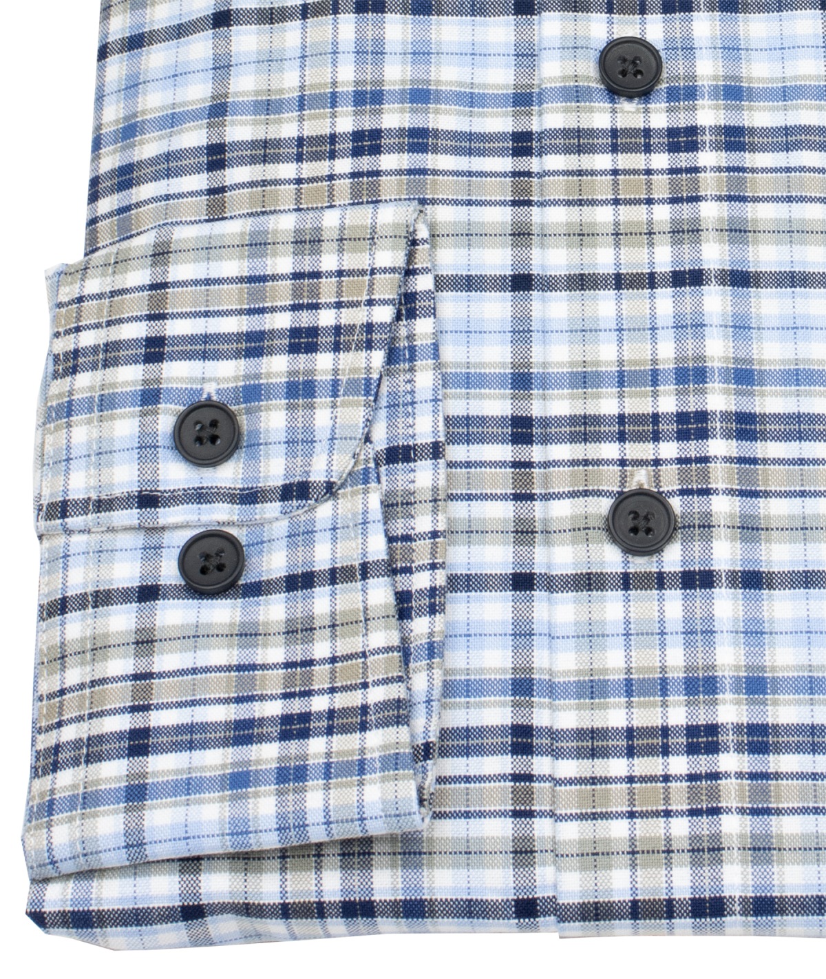 Redmond Hemd - Comfort Fit - Button Down Kragen - kariert - blau