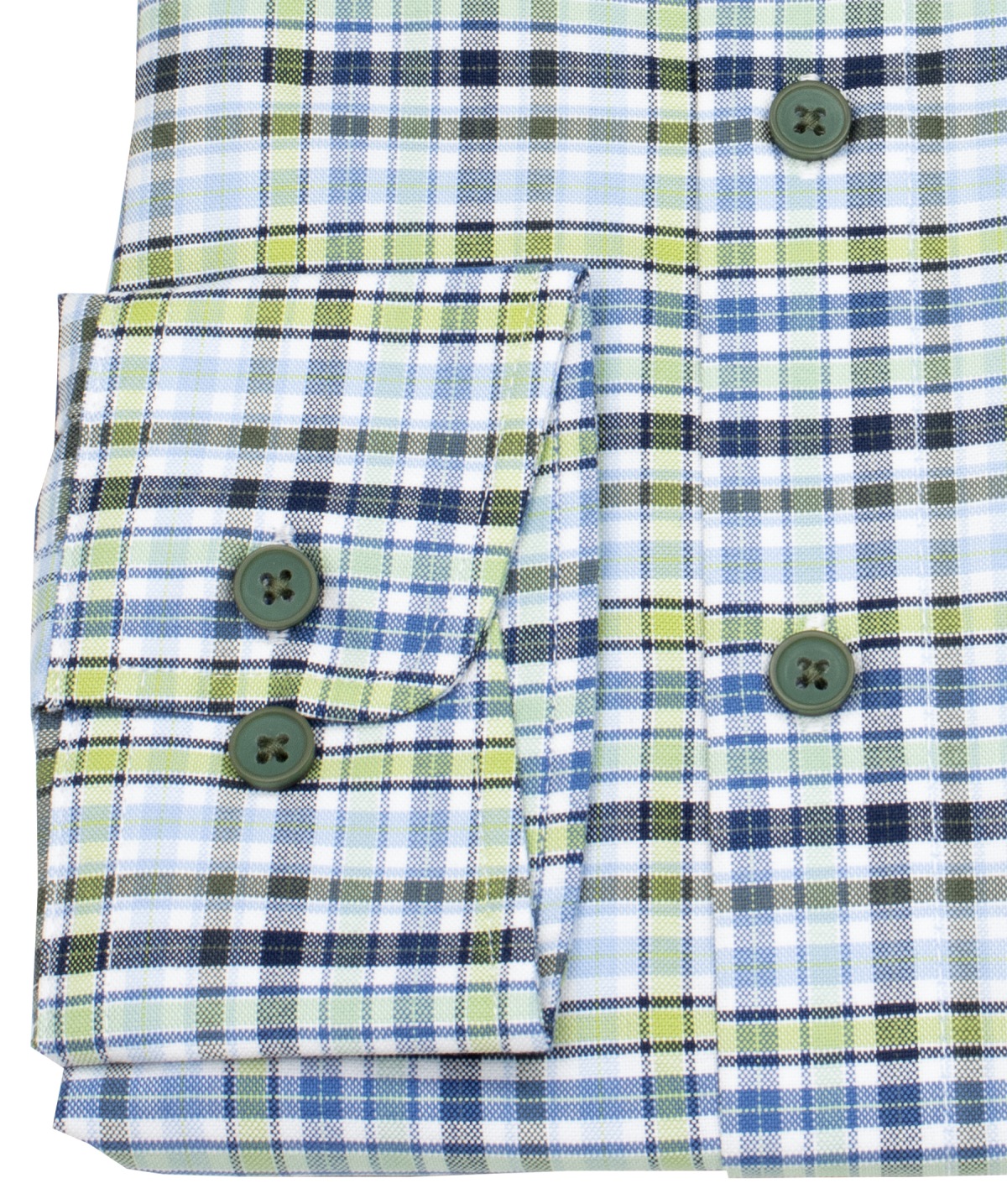 Redmond Hemd - Comfort Fit - Button Down Kragen - kariert - grün