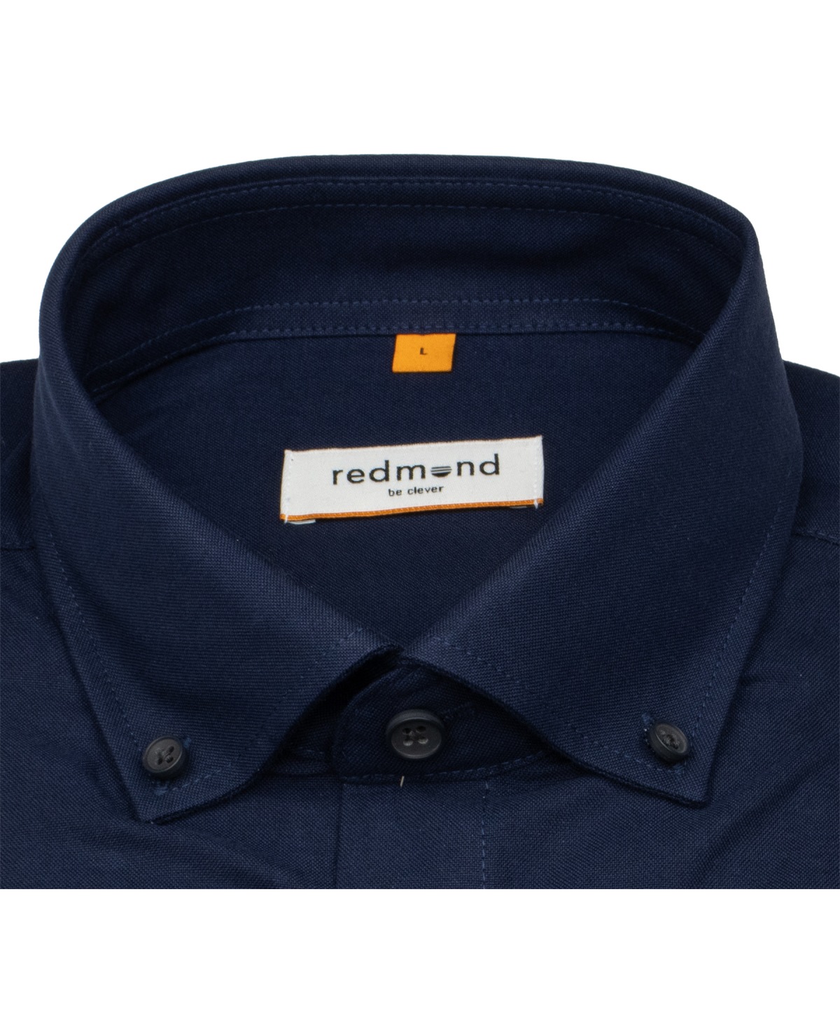 Redmond Hemd - Comfort Fit - Button Down Kragen - Oxford Struktur - dunkelblau