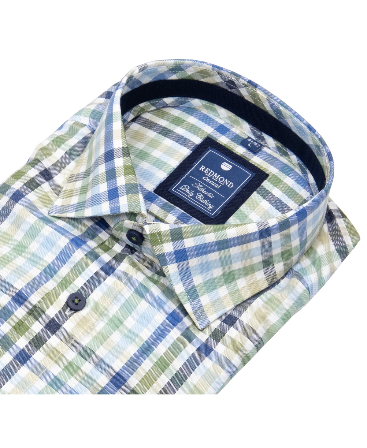 Redmond Hemd - Comfort Fit - kariert - grün