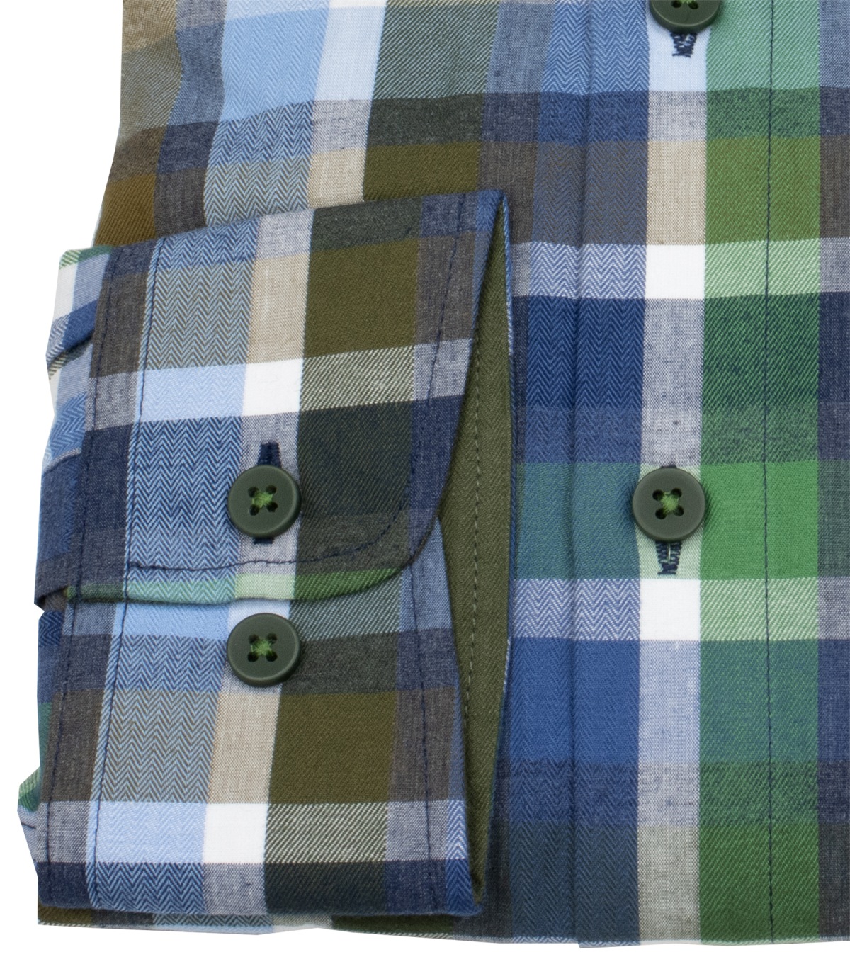 Redmond Hemd - Comfort Fit - kariert - grün - ohne OVP