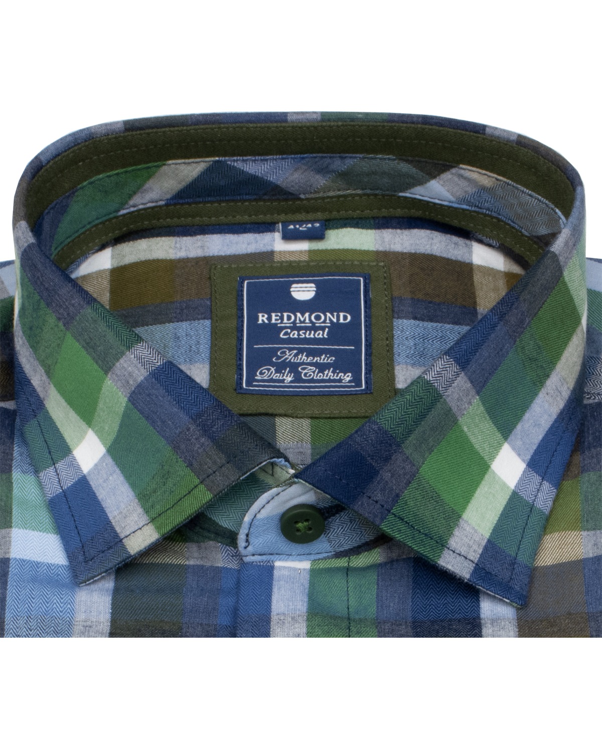 Redmond Hemd - Comfort Fit - kariert - grün - ohne OVP