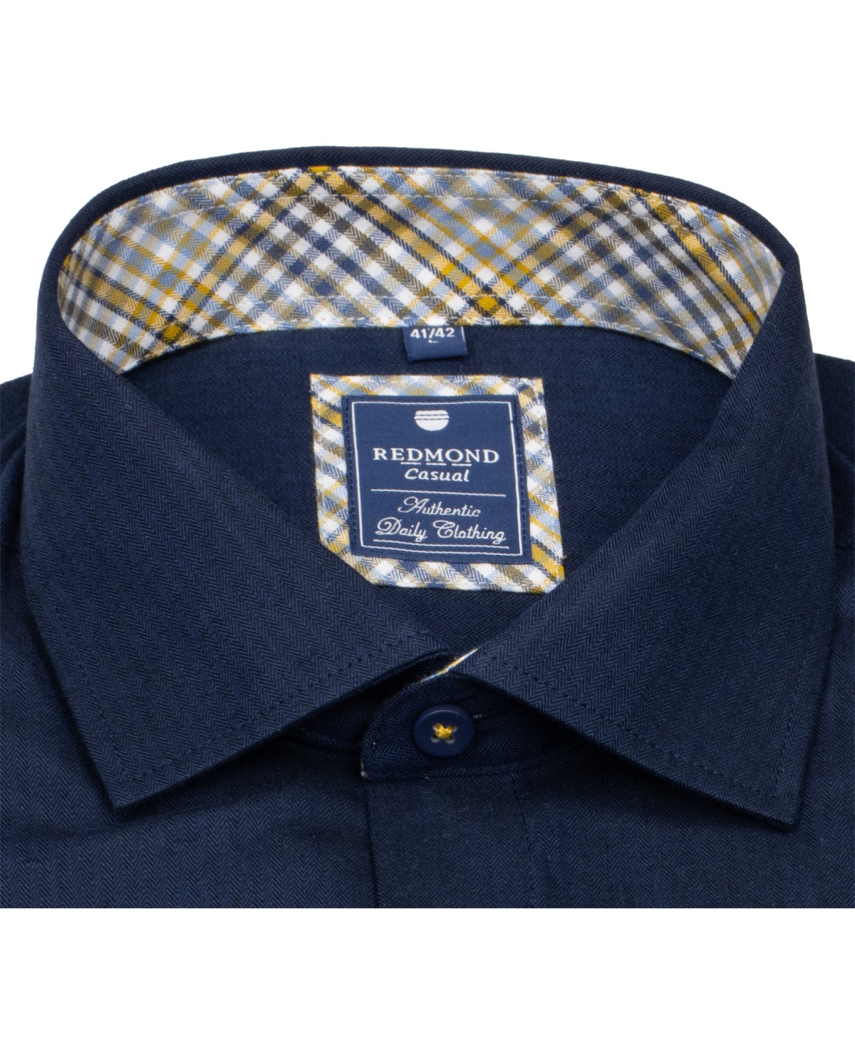 Redmond Hemd - Comfort Fit - Kentkragen - Twill - dunkelblau - ohne OVP